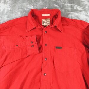 Vintage Woolrich Sportsman Chamois Shirt Mens Large Button Up Made USA Outdoor